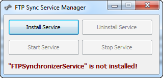 FTP Sync Service Manager
